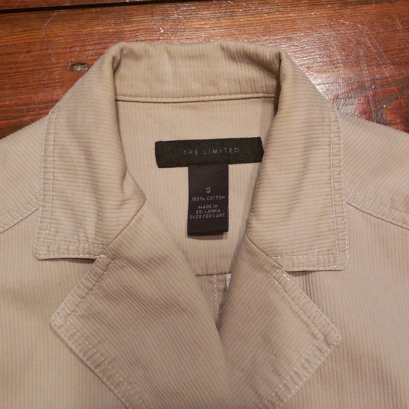 EUC The Limited corduroy beige jacket - Picture 2 of 4